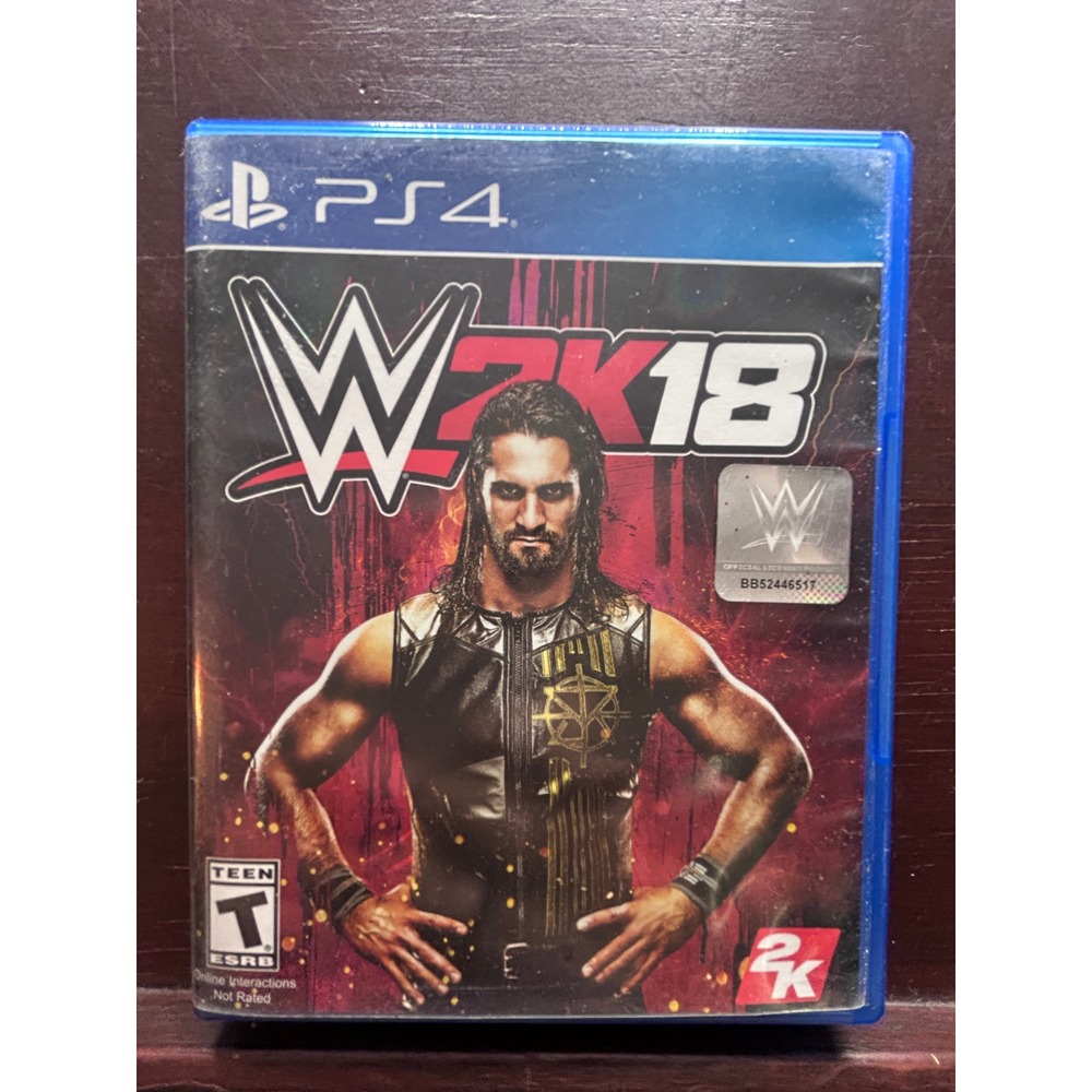 WWE 2K18 PS4 PlayStation 4 Wrestling Game Seth Rollins 2K Sports CIB-Tested